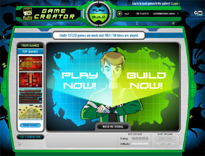 Design   House Online on Ben 10  Alien Force Game Creator