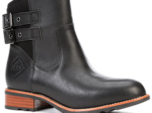 Black Verona Leather Muck Boots