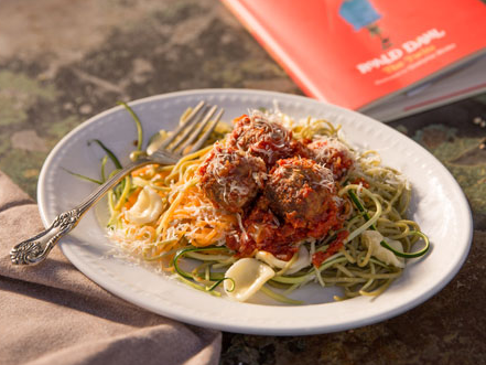 Wormy Pasta with Meatballs