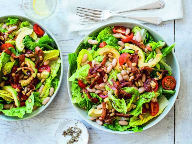 Avocado Bacon Bean Salad