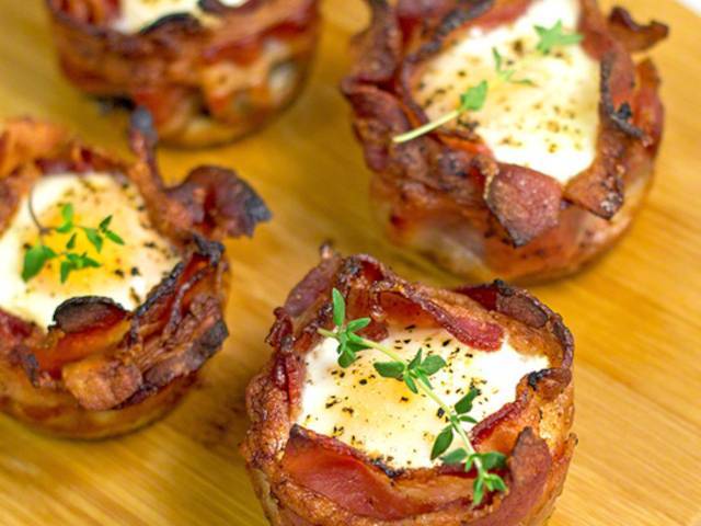 Bacon and Egg Cups