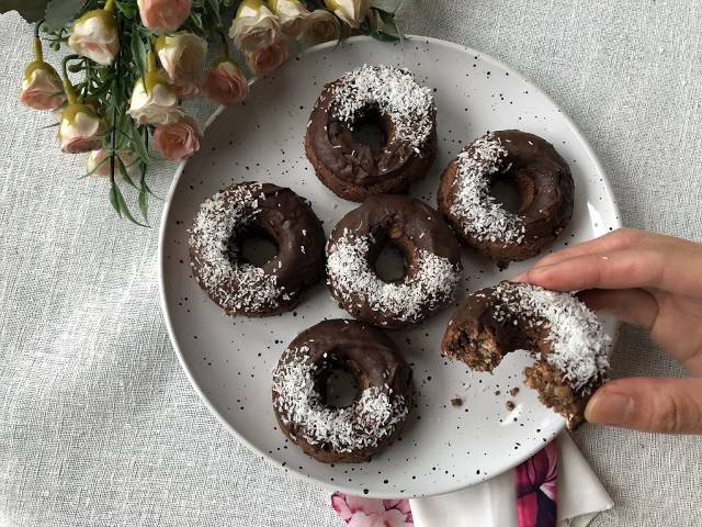 Choc Breakfast Donuts