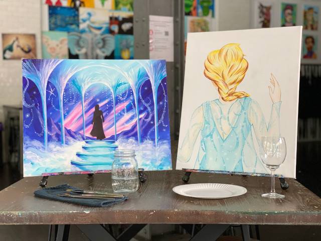 Frozen themed art classes