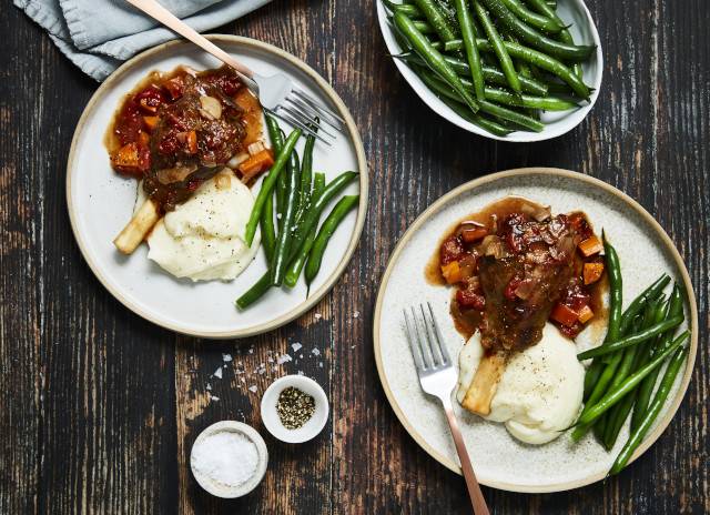 Slow Cooked Lamb Shanks