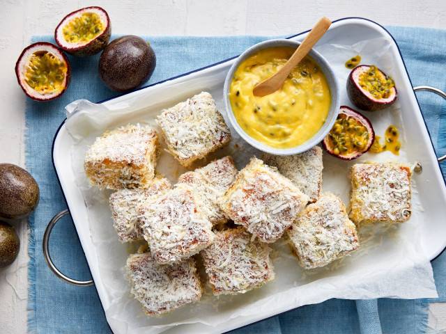 Passionfruit Lamington