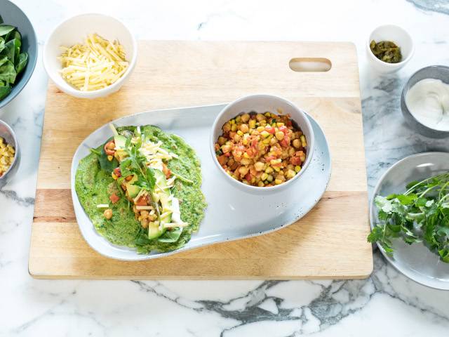 Spinach Wholemeal Crepes