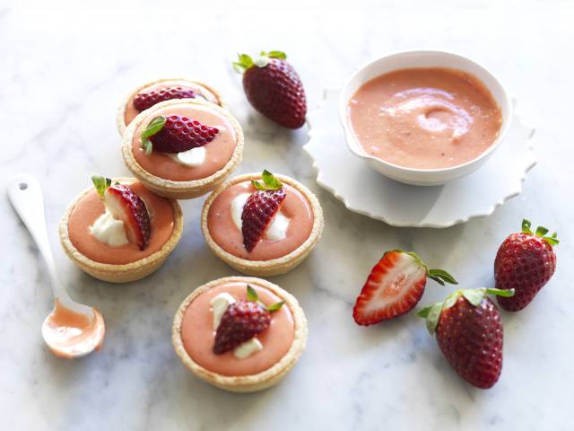 Strawberry Curd Tarts