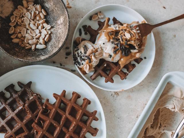 Vanilla & Buckwheat Waffles