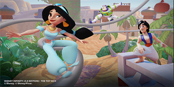 Aladdin and Jasmine in Disney Infinity 2.0