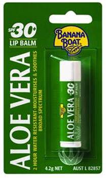 Banana Boat's SPF 30+ Aloe Lip Balm