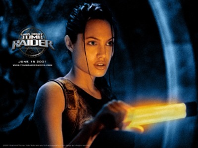 So I decided to watch the tomb raider flims & I gotta say Angelina jolie was