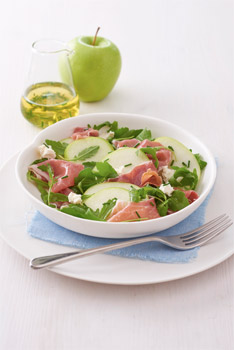 Apple, Prosciutto and Goats Cheese Salad