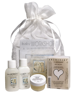 Aromababy Barrier Balm, Moisture Cream & Massage Oil Pack