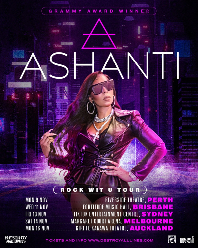 Ashanti Announces 2026 Australian / NZ Tour