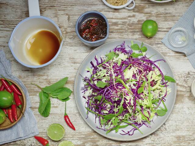 Asian Slaw with Vietnamese Dressing