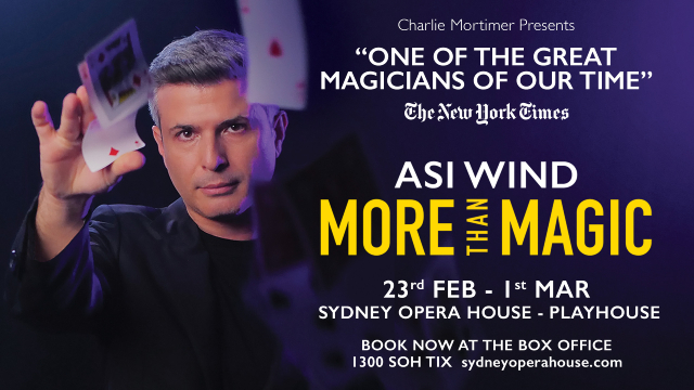 World Renowned Magician and Mentalist Asi Wind at Sydney Opera House
