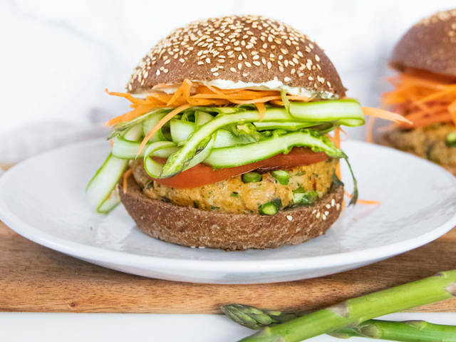Asparagus Fish Burger