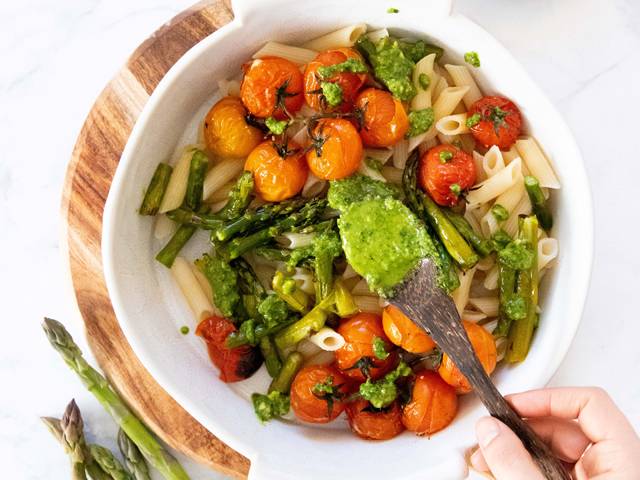 Asparagus Pesto Pasta Salad