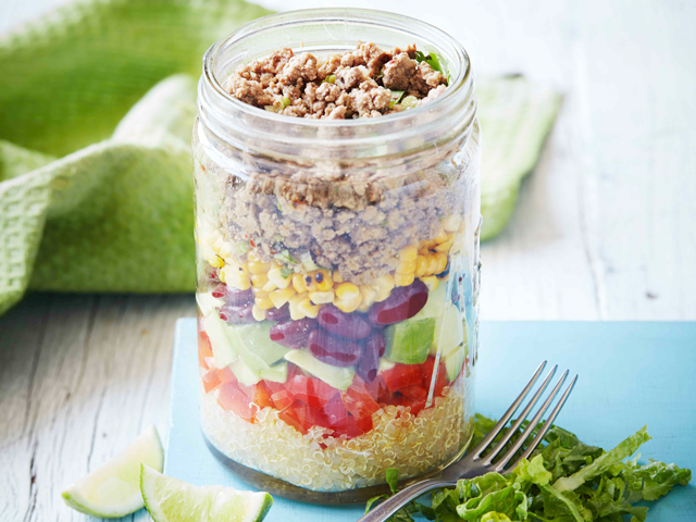 Mexican Beef Salad Jar