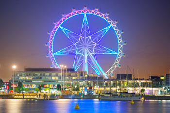 Australia Day Fireworks from Melbourne Star Observation Wheel