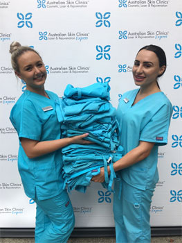 Australian Skin Clinics Donates Medical Scrubs