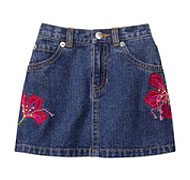 Baby Gap Embroidered Skirt - Denium