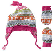 Baby Gap Fair Isle Crazy Hat & Mittens