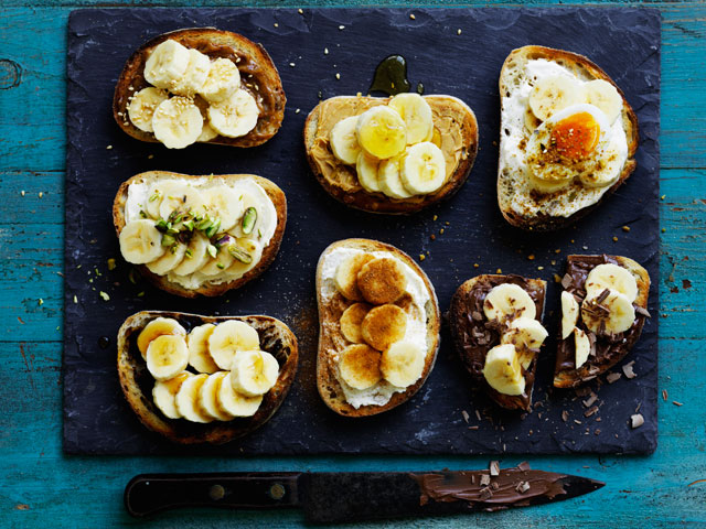 Banana Breakfast Bruschetta