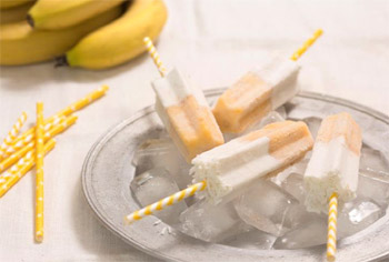 Banana and Coconut Milk Pops