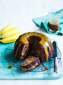 Sticky Date and Banana Cake with Salted Butterscotch Sauce