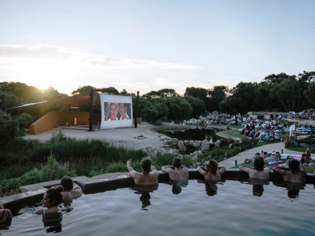 Bathe in Cinema at Peninsula Hot Springs