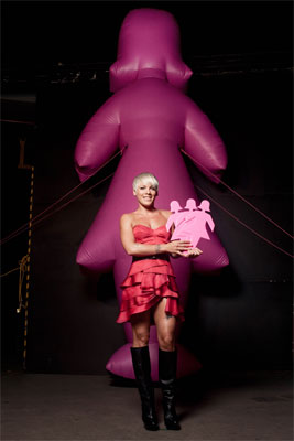 Pink lends her strength to Breast Cancer