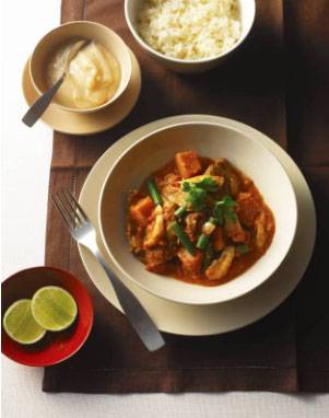 Beef Korma Curry with Custard Apple