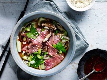 Beef & Mushroom Noodle Soup