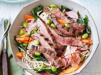 Japanese Beef & Soba Noodle Salad