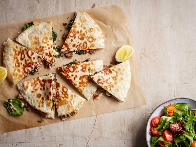 Beef, Spinach & Feta Gozleme