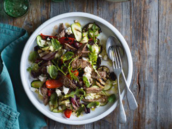 Vegetable & Beef Strip Salad