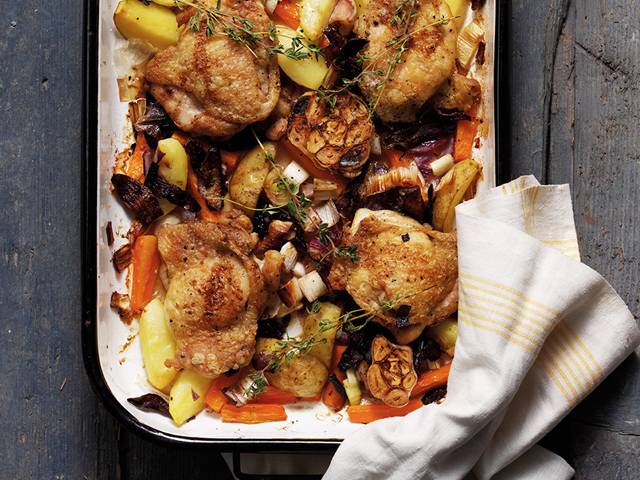 Roasted Chicken with Root Vegetables