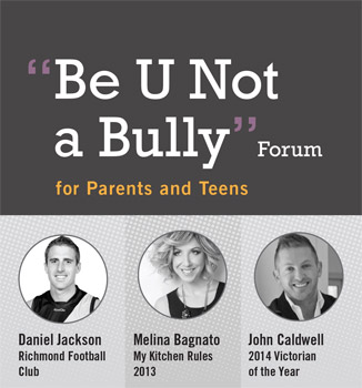 Be U Not a Bully Forum for Parents and Teens