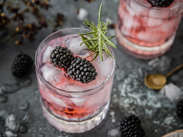 Blackberry Botanical Gin and Tonic