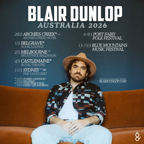Blair Dunlop Returns To Australia For 2026 Tour