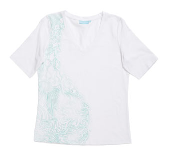 Blue Illusions T-shirt Seaweed starts new wave of eco lifestyle fashion