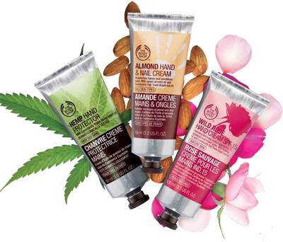 The Body Shop Wild Rose, Hemp and Almond Hand Care Collection