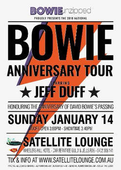 Bowie Unzipped - Anniversary Tour Starring Jeff Duff