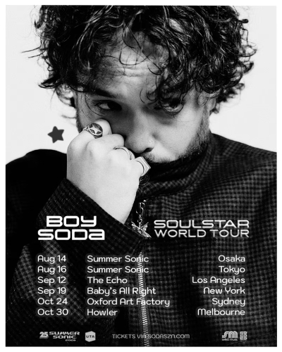 Boy Soda Drops 'Soulstar Deluxe' Announces Soulstar World Tour