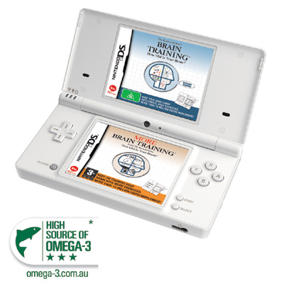 Omega-3 Nintendo DS and Brain Training pack