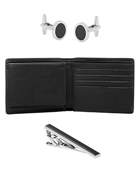 Win Buckle 1922 Wallet, Cufflinks and Tie Bar