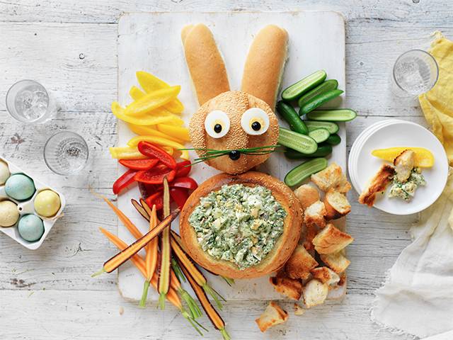 Easter Bunny Cob with Egg Salad