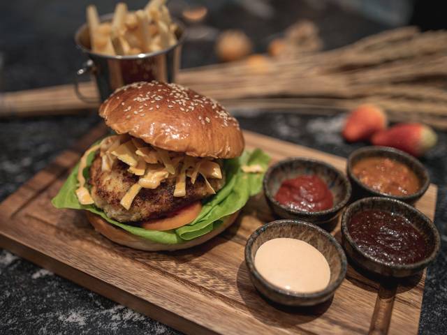 Breaded Crab Cake Burger