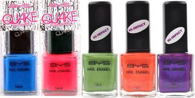 BYS Nail Enamels Quake & Glitter Range